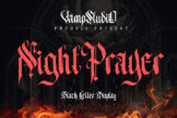 Product image of Night Prayer Gothic Blackletter