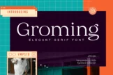 Product image of Groming Elegant Modern Serif