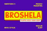 Product image of Broshela: A Modern Geometric Sans-Serif