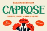 Product image of Caprose: A Romantic High-Contrast Serif