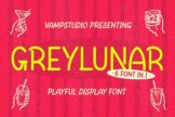 Product image of Grey Lunar: A Playful & Cosmic Display Typeface