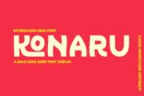 Product image of Konaru: A Bold Modern Display Sans