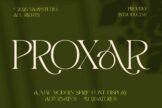 Product image of Proxar: A Modern High-Contrast Serif Display