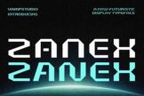 Product image of Zanex: Futuristic Display Typeface