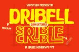 Product image of Dribell Scribble: A Vibrant Hand-Drawn Display Sans