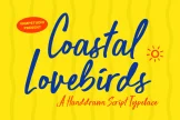 Product image of Coastal Lovebirds: Handwritten Script Typeface